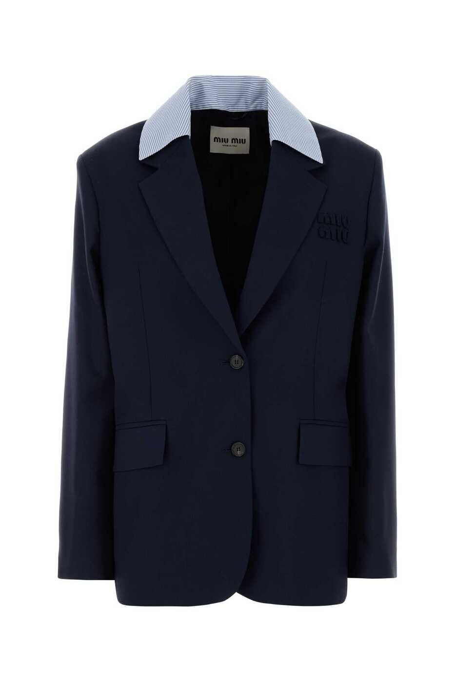 ミュウ ミュウ MIU MIU ジレ ベスト レディース ブルー Vests MH1974SAM116E8 F0216 Blue 関税 送料無料 2026SS gb|BRANDSHOP「il Tesoro」