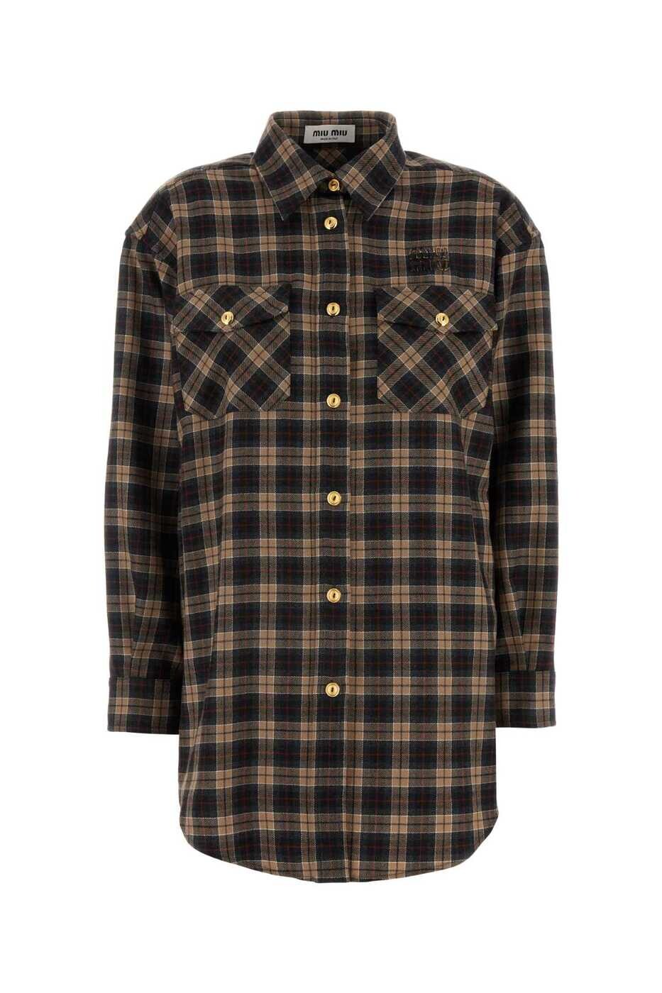 ミュウ ミュウ MIU MIU シャツ レディース Shirts MK1906SOOO16DO F0040 Checked 関税 送料無料 2026SS gb｜BRANDSHOP「il Tesoro」