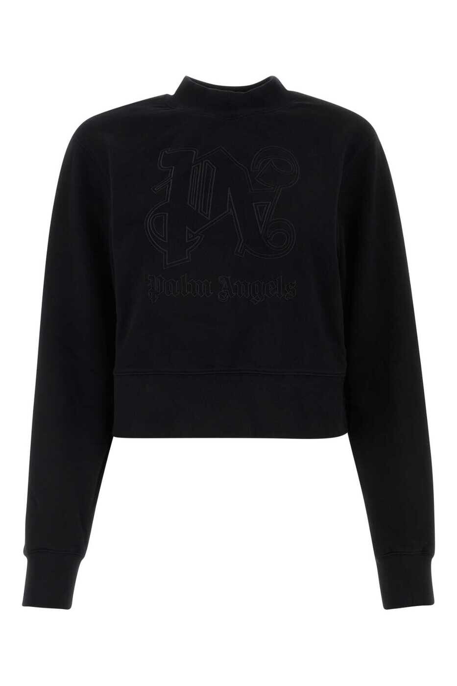 パーム エンジェルス PALM ANGELS トレーナー レディース ブラック Sweatshirts PWBA016R24FLE001 1010 Black 関税 送料無料 2024SS gb｜BRANDSHOP「il Tesoro」