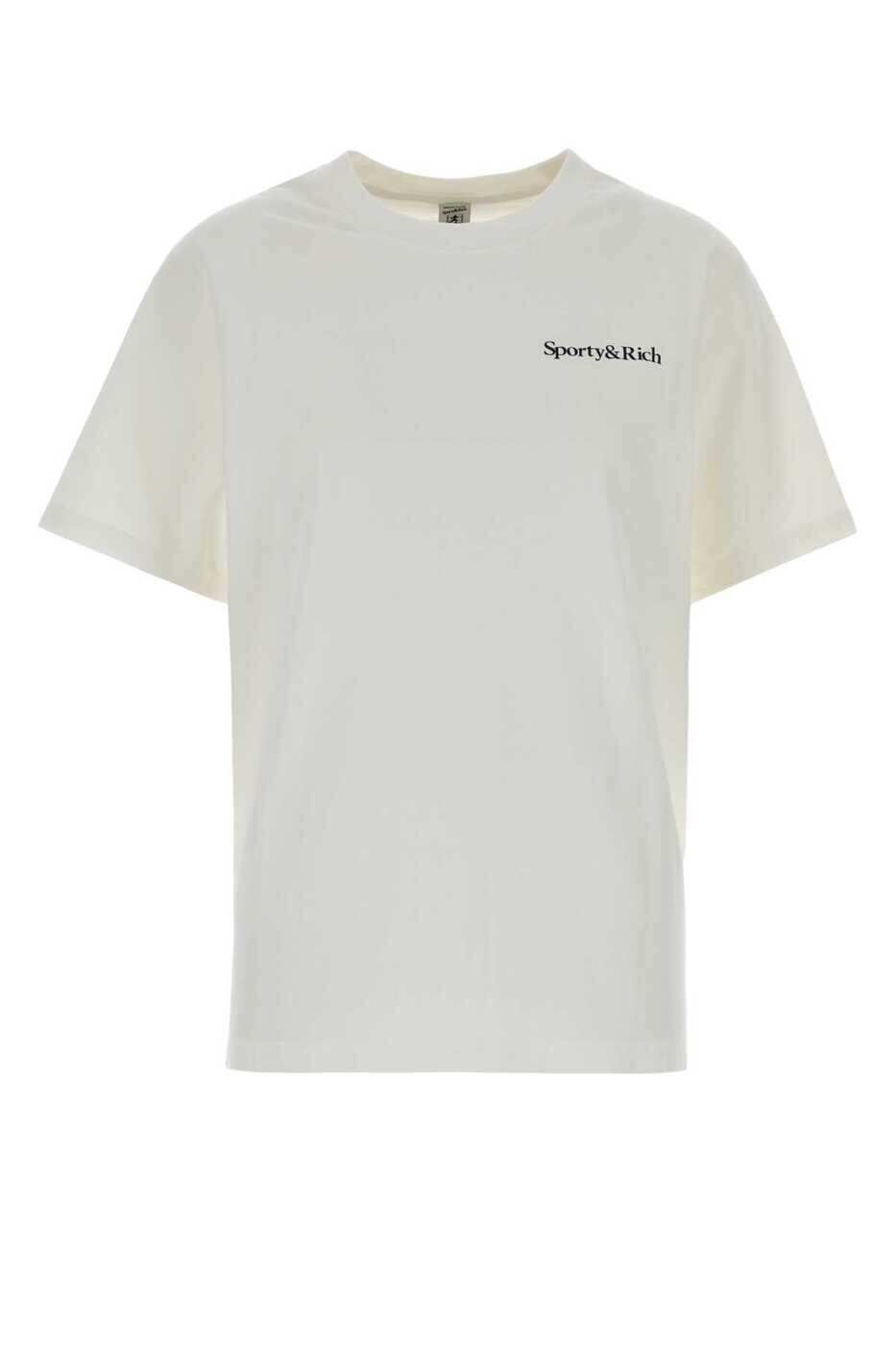 スポーティアンドリッチ SPORTY RICH ポロシャツ Tシャツ レディース ホワイト T-shirts and polo shirts TO119712300WH01 WHILIGNAV White 関税 送料無料 2026SS gb|BRANDSHOP「il Tesoro」