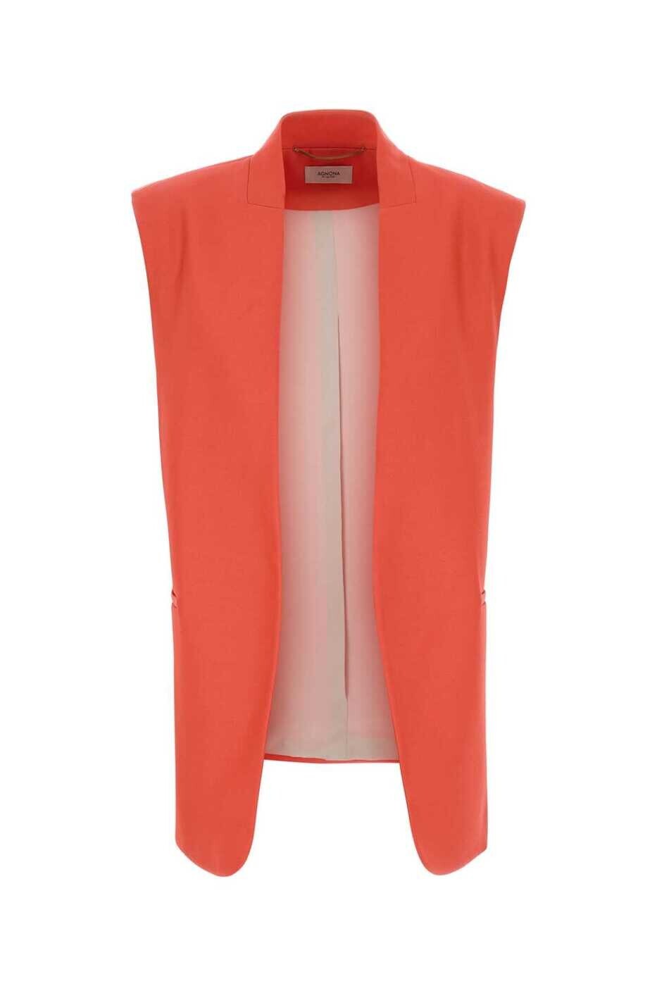 アニオナ AGNONA ジレ ベスト レディース レッド Vests TV1101XD1024 R03 Red 関税 送料無料 2026SS gb|BRANDSHOP「il Tesoro」