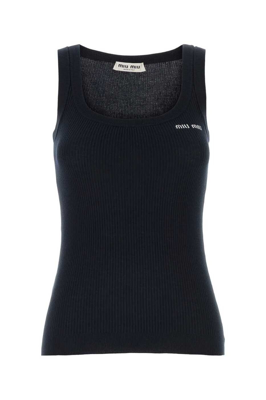 ミュウ ミュウ MIU MIU Tシャツ トップス レディース ブルー T-shirts and tops MMV294SOOO12ZL F0008 Blue 関税 送料無料 2026AW gb｜BRANDSHOP「il Tesoro」