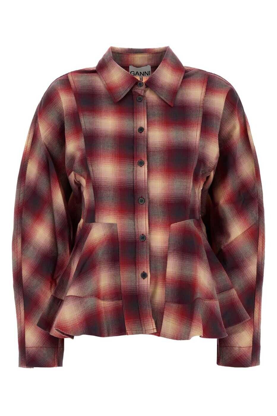 ガニー GANNI シャツ レディース Shirts A1040414 266 Checked 関税 送料無料 2026AW gb｜BRANDSHOP「il Tesoro」