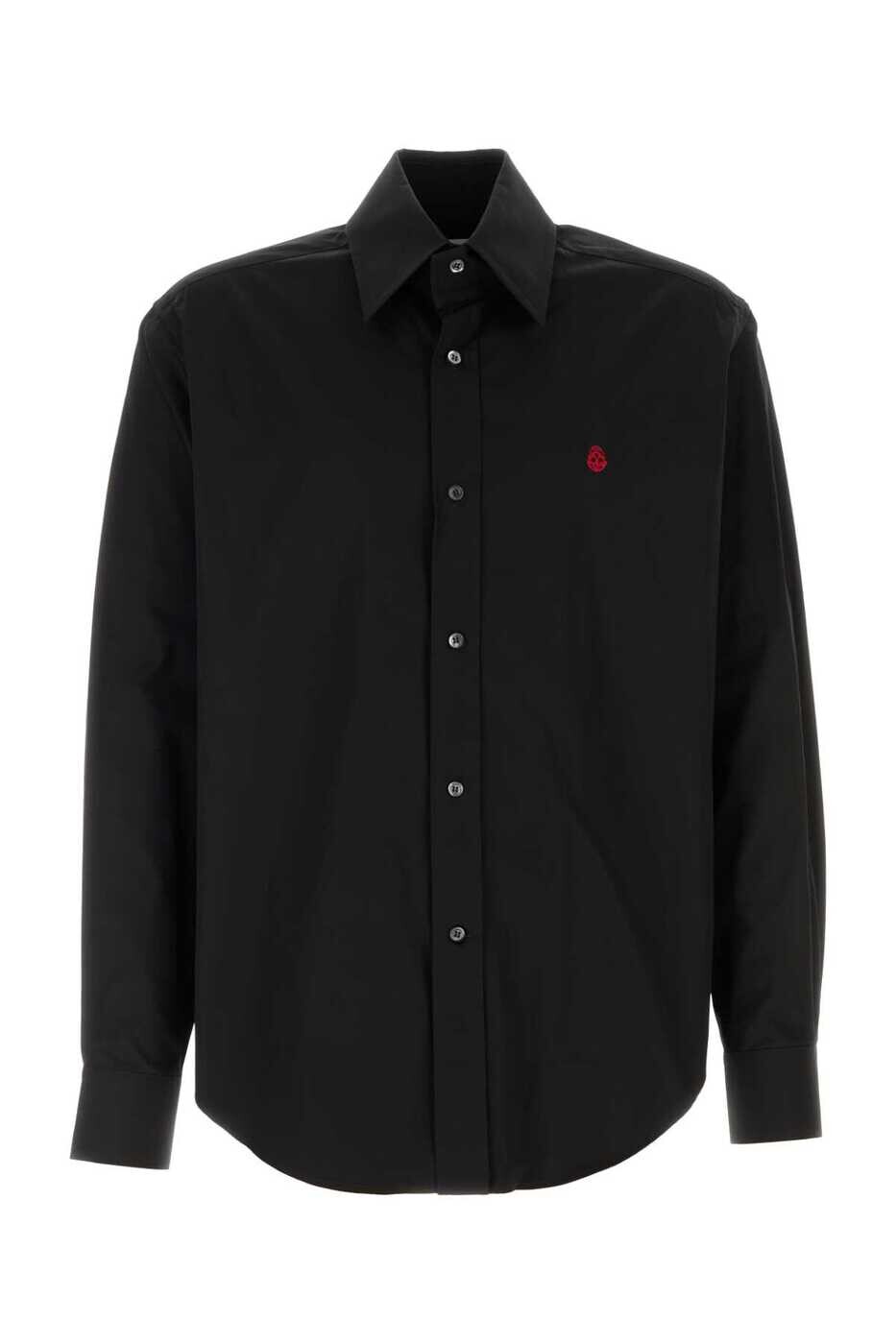 アレキサンダー マックイーン ALEXANDER MCQUEEN シャツ メンズ ブラック Shirts 809346QNAAX 1000 Black 関税 送料無料 2025SS gb｜BRANDSHOP「il Tesoro」