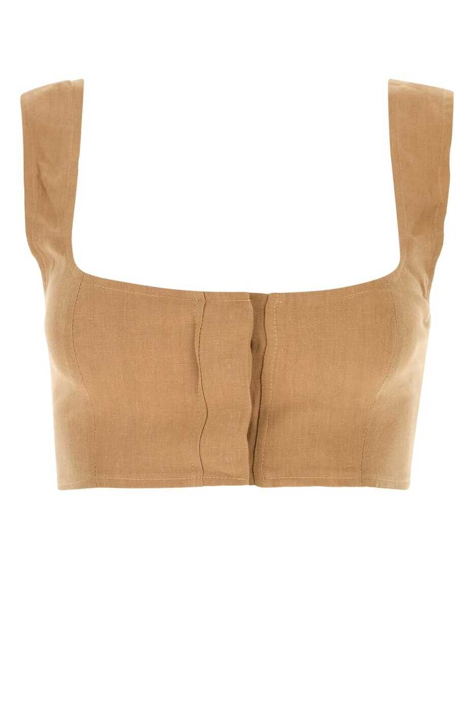 ル カシャ LE KASHA Tシャツ トップス レディース ブラウン T-shirts and tops JIRJA 760 Camel 関税 送料無料 2024SS gb｜BRANDSHOP「il Tesoro」 31,980円
