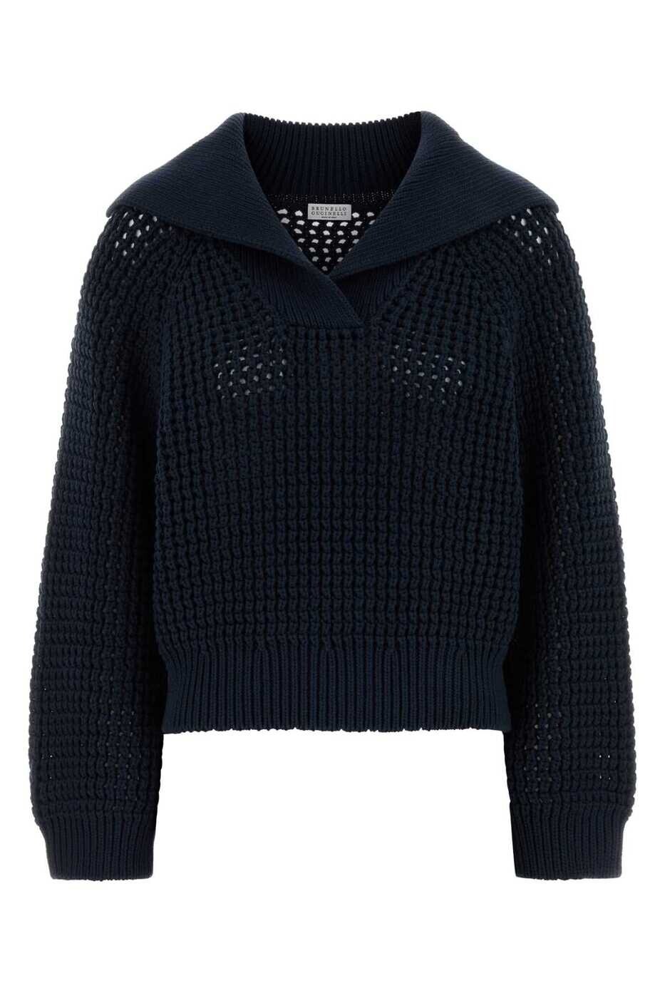 ブルネロクチネリ BRUNELLO CUCINELLI セーター ニットウェア レディース ブルー Knitwear M89302602 C4224 Blue 関税 送料無料 2026SS gb｜BRANDSHOP「il Tesoro」