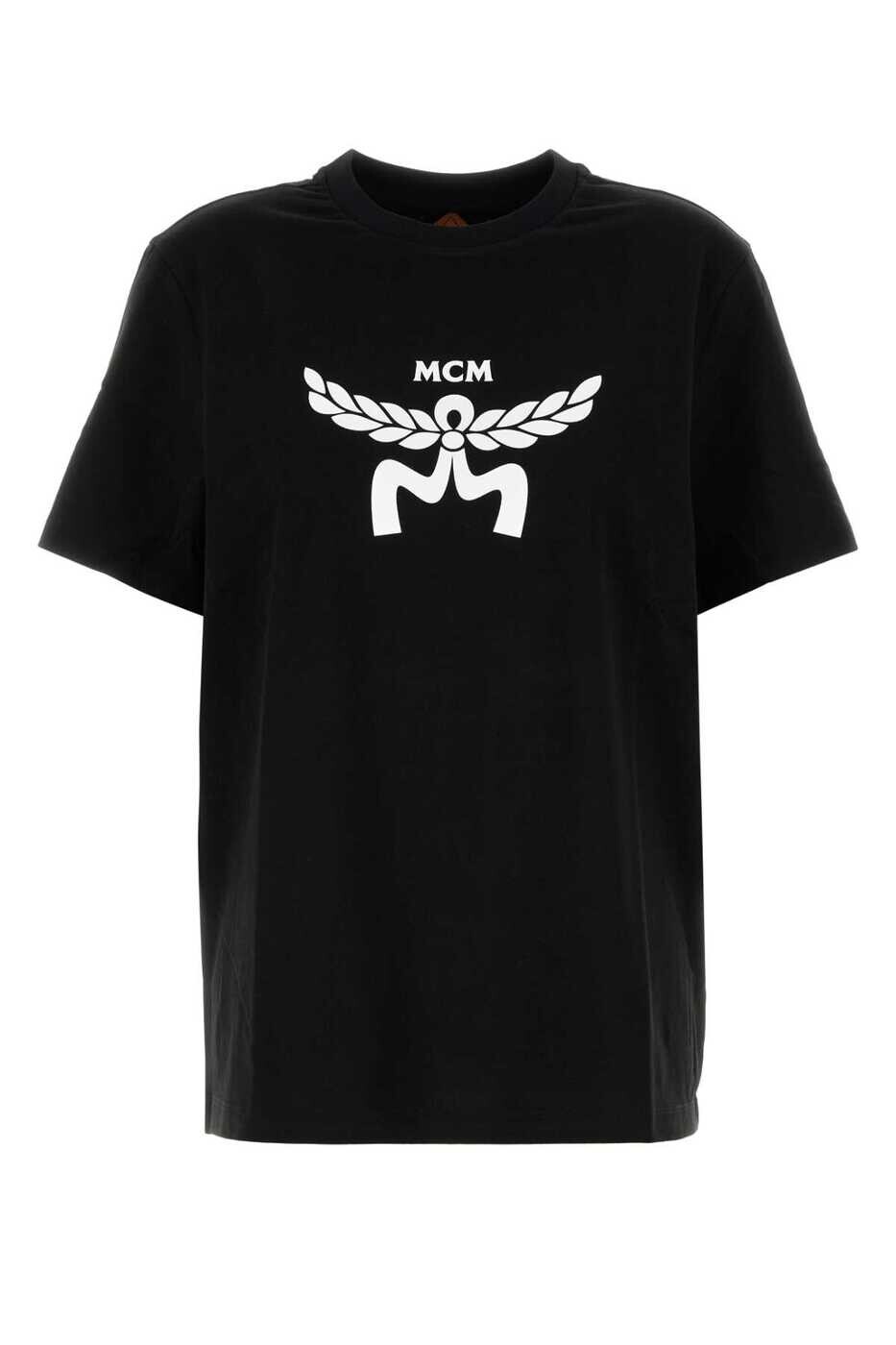 エムシーエム MCM ポロシャツ Tシャツ レディース ブラック T-shirts and polo shirts MHTFSMM01 BK Black 関税 送料無料 2025AW gb|BRANDSHOP「il Tesoro」