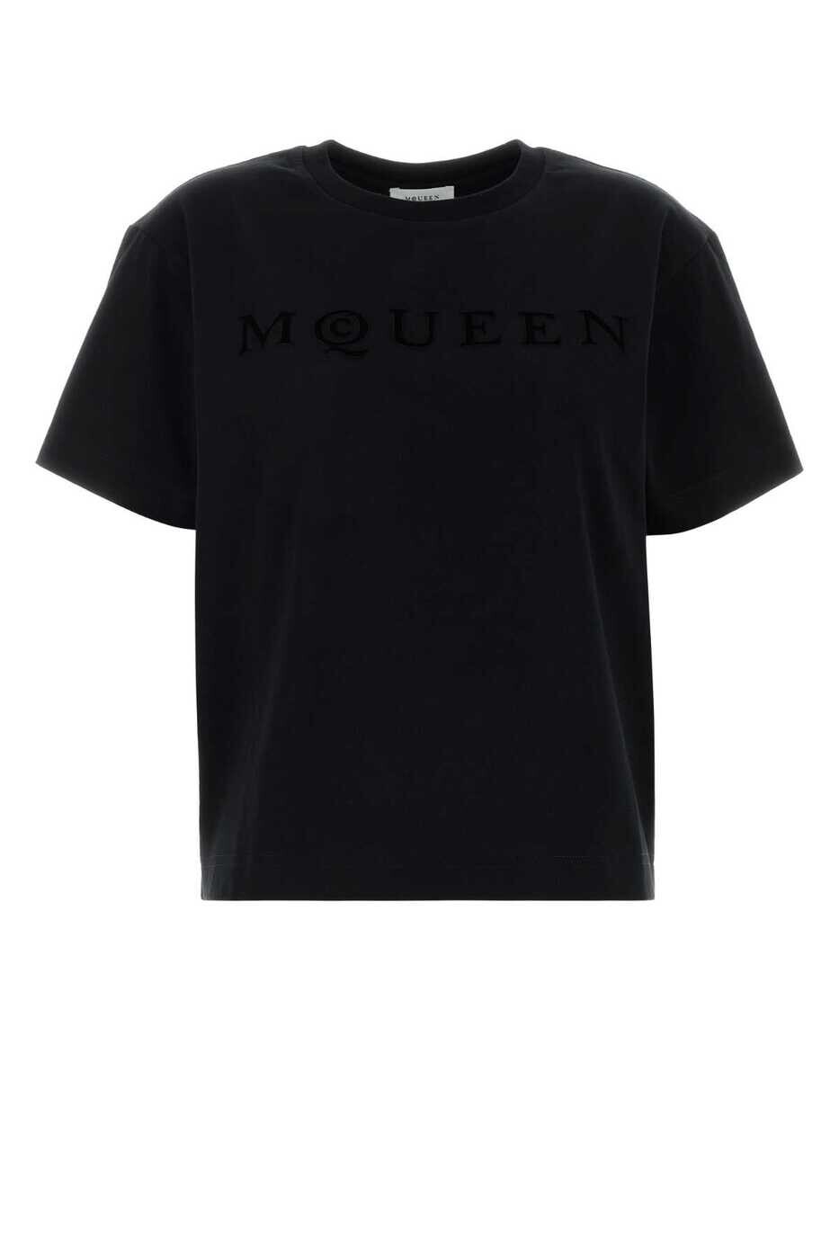 アレキサンダー マックイーン ALEXANDER MCQUEEN ポロシャツ Tシャツ レディース ブラック T-shirts and polo shirts 858325QLAE6 1000 Black 関税 送料無料 2026SS gb|BRANDSHOP「il Tesoro」