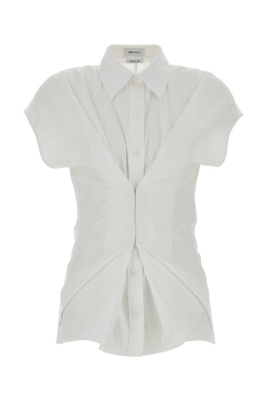 アレキサンダー マックイーン ALEXANDER MCQUEEN シャツ レディース ホワイト Shirts 863777QAABT 9000 White 関税 送料無料 2026SS gb｜BRANDSHOP「il Tesoro」