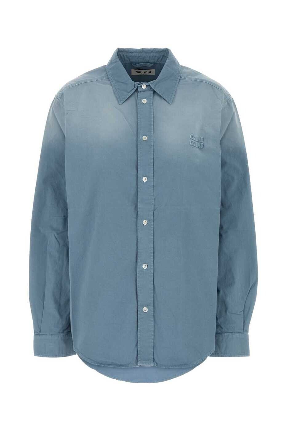 ミュウ ミュウ MIU MIU シャツ レディース ブルー Shirts MK2040SOOO19R3 F0637 Light Blue 関税 送料無料 2026AW gb｜BRANDSHOP「il Tesoro」