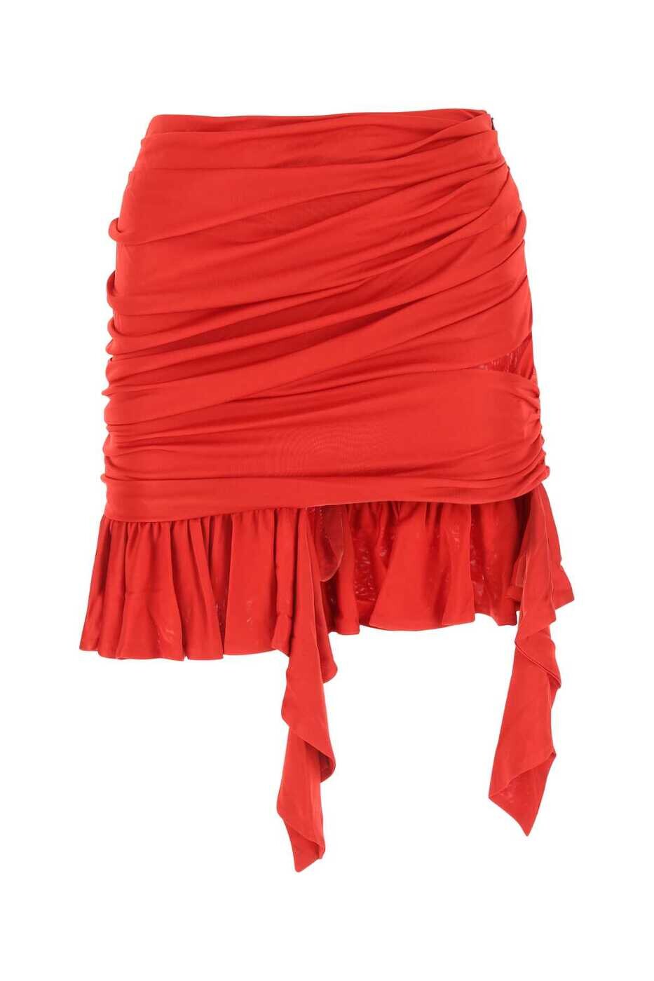 ANDREA ADAMO スカート レディース レッド Skirts ADFW22SK03290107 1107 Red 関税 送料無料 2022AW gb｜BRANDSHOP「il Tesoro」