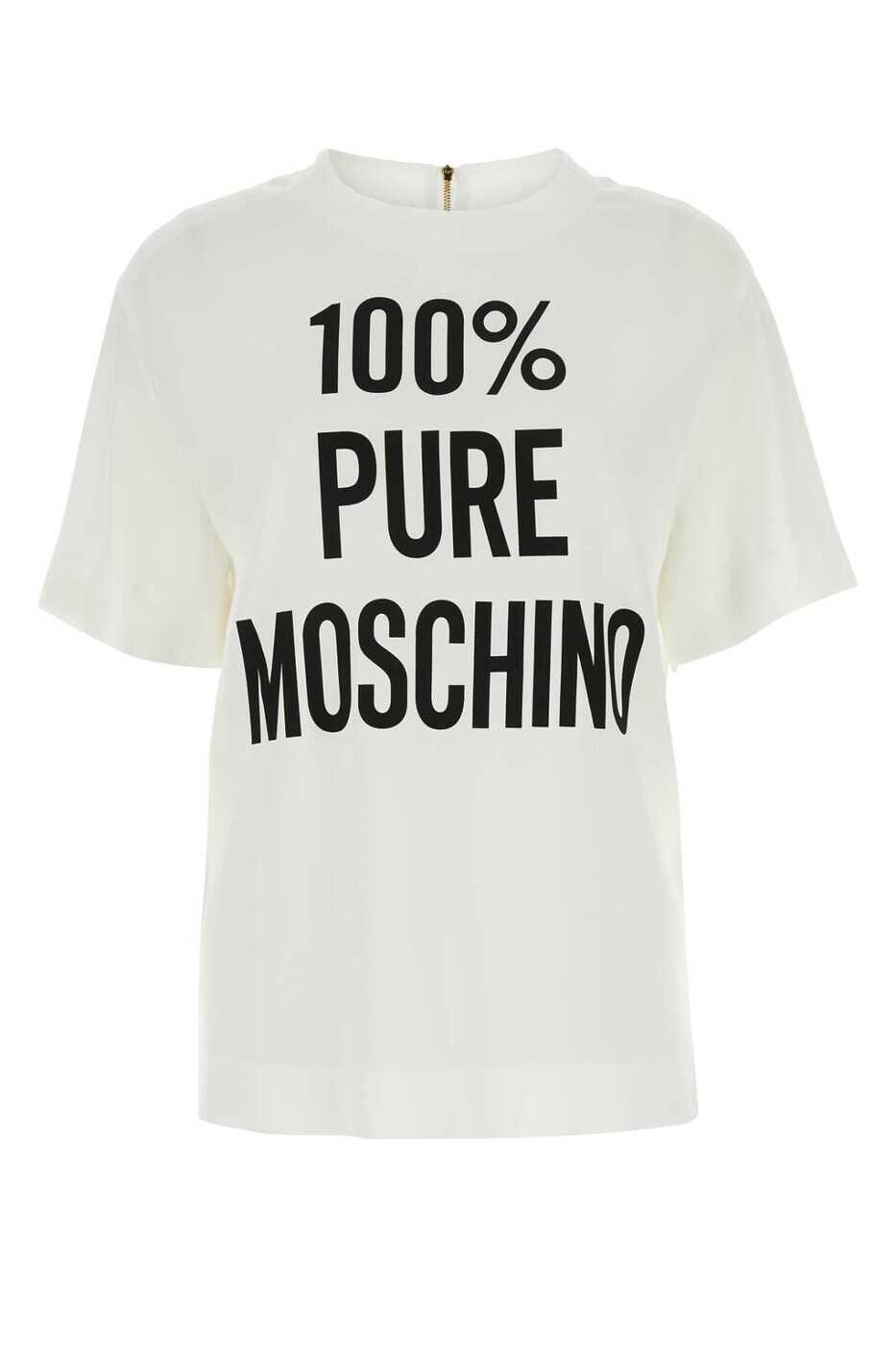モスキーノ MOSCHINO ポロシャツ Tシャツ レディース ホワイト T-shirts and polo shirts J02150533 1001 White 関税 送料無料 2024SS gb｜BRANDSHOP「il Tesoro」