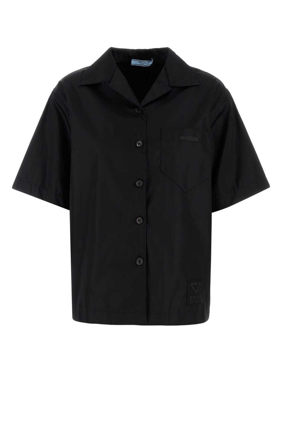 プラダ PRADA シャツ レディース ブラック Shirts 240691S2021YFL F0002 Black 関税 送料無料 gb|BRANDSHOP「il Tesoro」