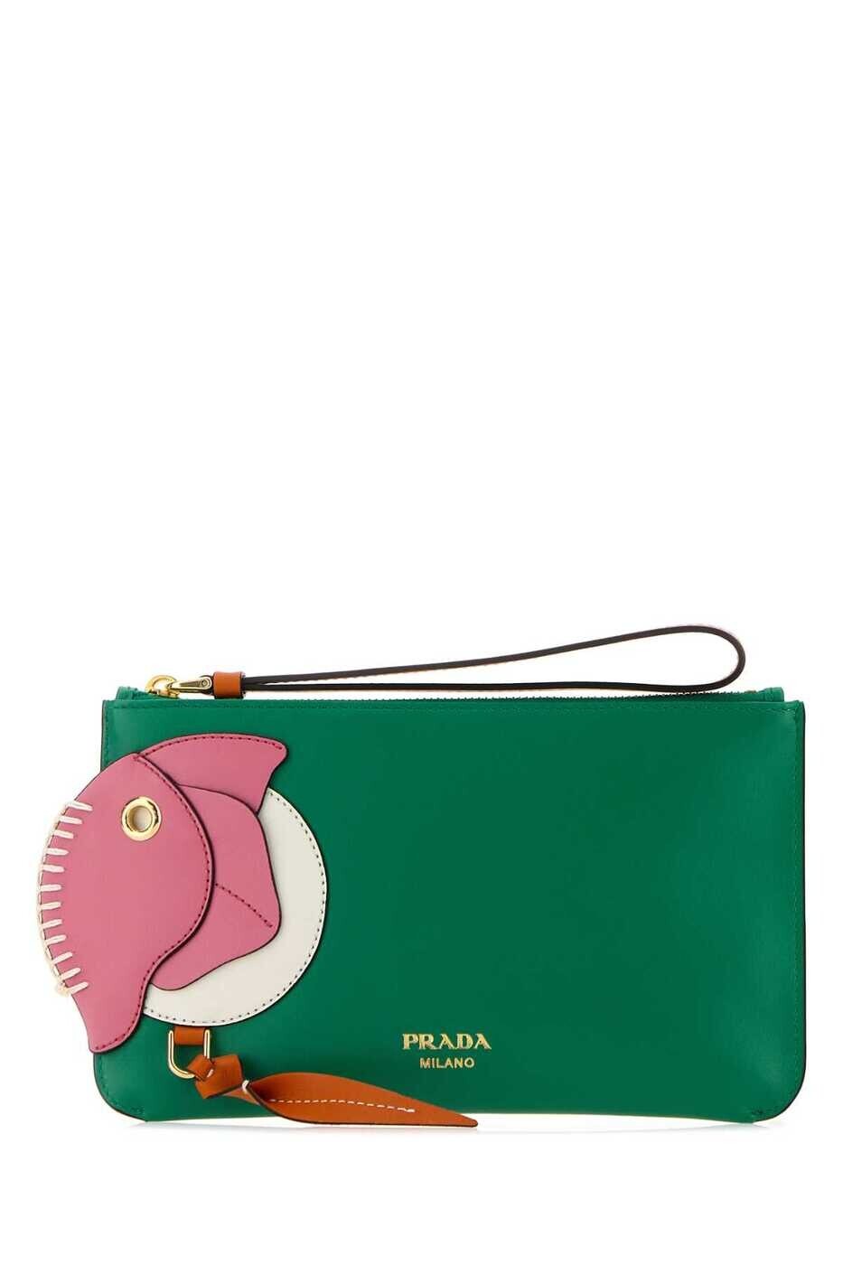 プラダ PRADA カードホルダー 財布 レディース グリーン Wallets and Card Holders 1MB0802G5V F05IC Green 関税 送料無料 2026AW gb|BRANDSHOP「il Tesoro」