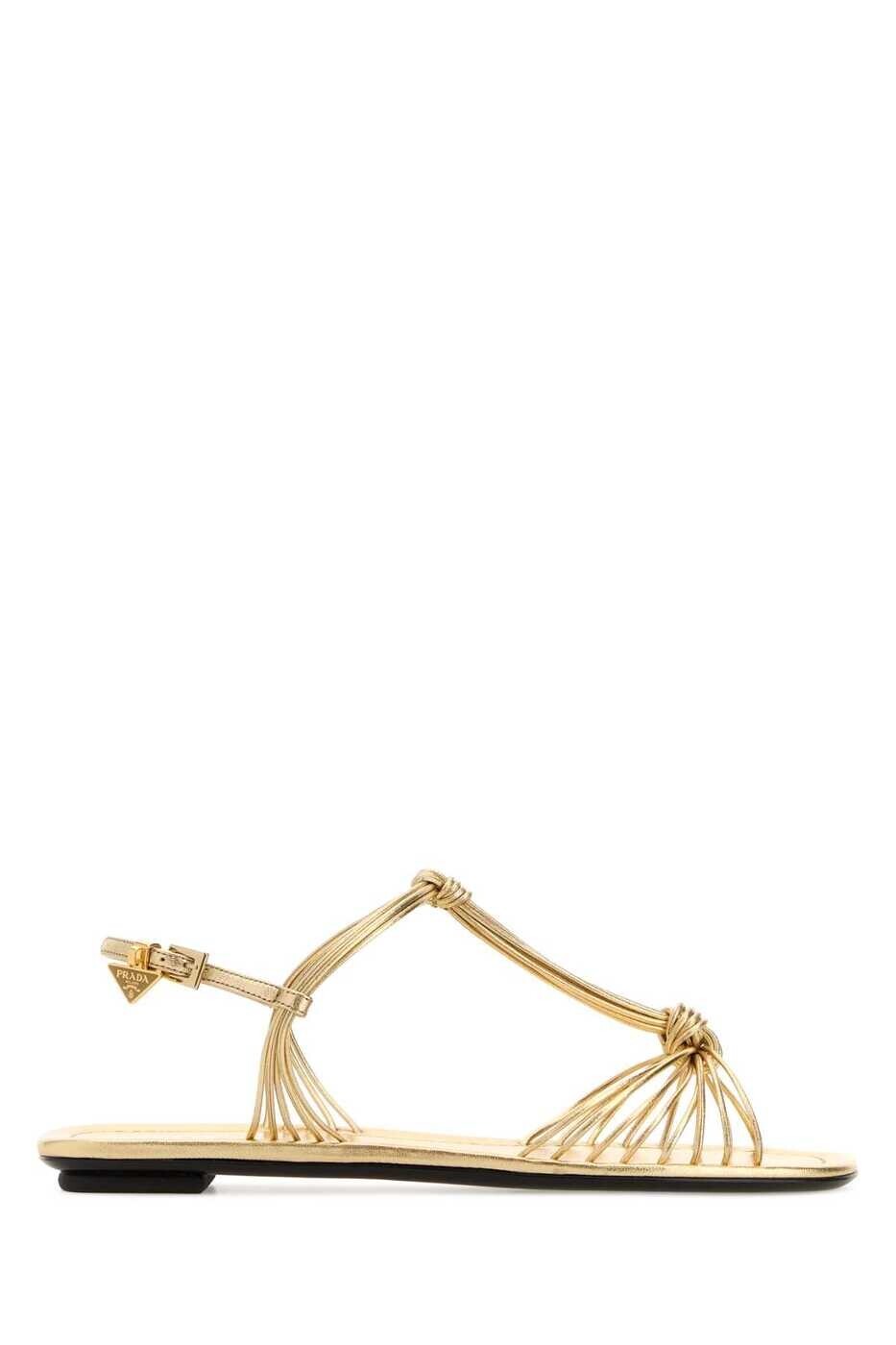 プラダ PRADA サンダル レディース ゴールド Sandals 1X407OF005X20 F0522 Gold 関税 送料無料 2026SS gb｜BRANDSHOP「il Tesoro」