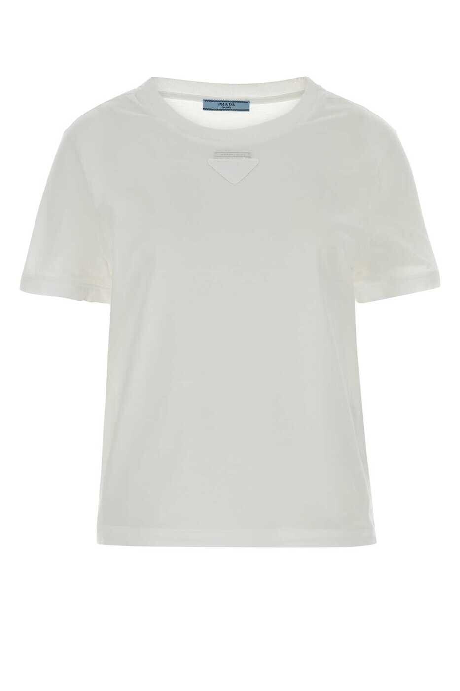 プラダ PRADA ポロシャツ Tシャツ レディース ホワイト T-shirts and polo shirts 3569BSOOO18QZ F0009 White 関税 送料無料 2026SS gb｜BRANDSHOP「il Tesoro」
