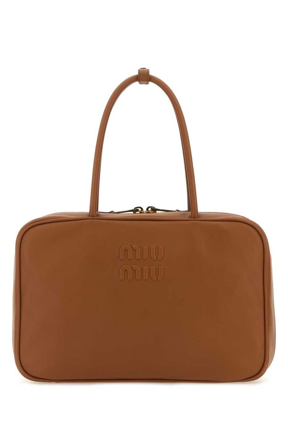ミュウ ミュウ MIU MIU バッグ レディース ブラウン Business bags 5BB117VMON2CRW F0046 Camel 関税 送料無料 gb|BRANDSHOP「il Tesoro」