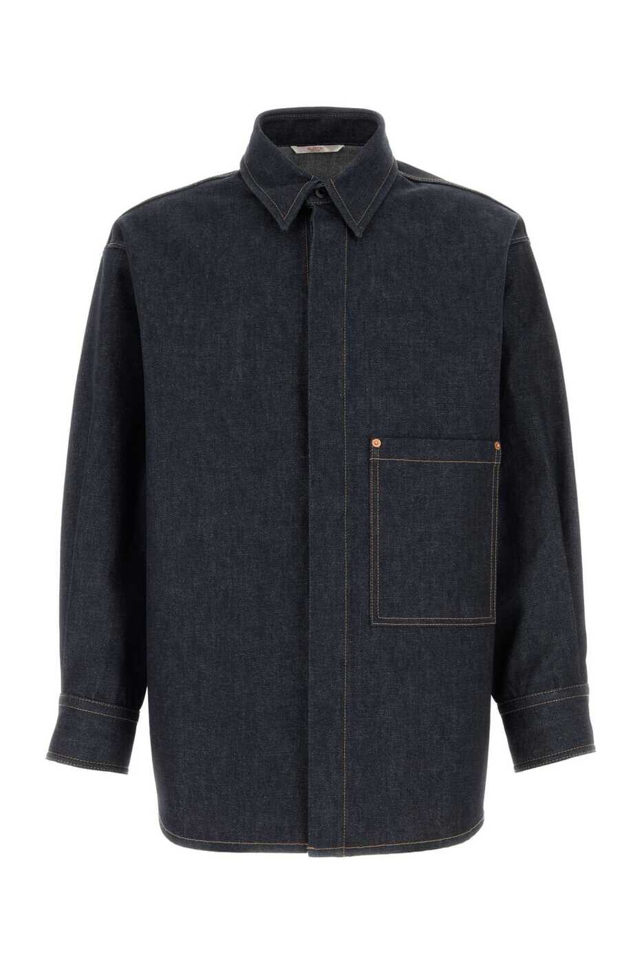 ヴァレンティノ ガラヴァーニ VALENTINO GARAVANI シャツ メンズ ブルー Shirts 5V0DB03GAEM 528 Blue 関税 送料無料 2024AW gb|BRANDSHOP「il Tesoro」