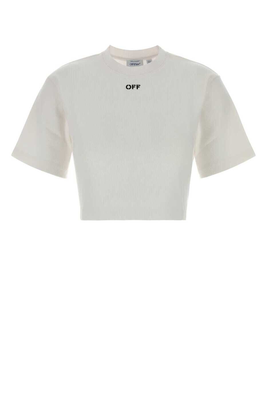 オフホワイト OFF WHITE ポロシャツ Tシャツ レディース ホワイト T-shirts and polo shirts 2FA00678T W102 White 関税 送料無料 2026AW gb｜BRANDSHOP「il Tesoro」