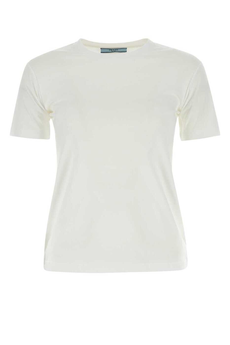 プラダ PRADA ポロシャツ Tシャツ レディース ホワイト T-shirts and polo shirts 35570S11211CD F0009 White 関税 送料無料 2024AW gb｜BRANDSHOP「il Tesoro」
