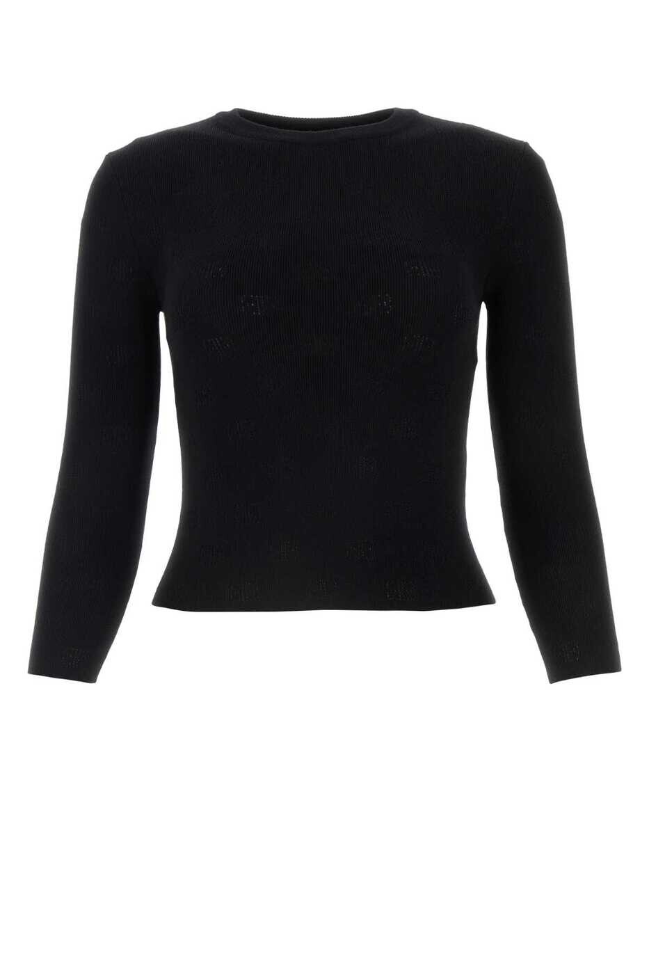 バレンシアガ BALENCIAGA セーター ニットウェア レディース ブラック Knitwear 793613T5215 1000 Black 関税 送料無料 2024AW gb｜BRANDSHOP「il Tesoro」