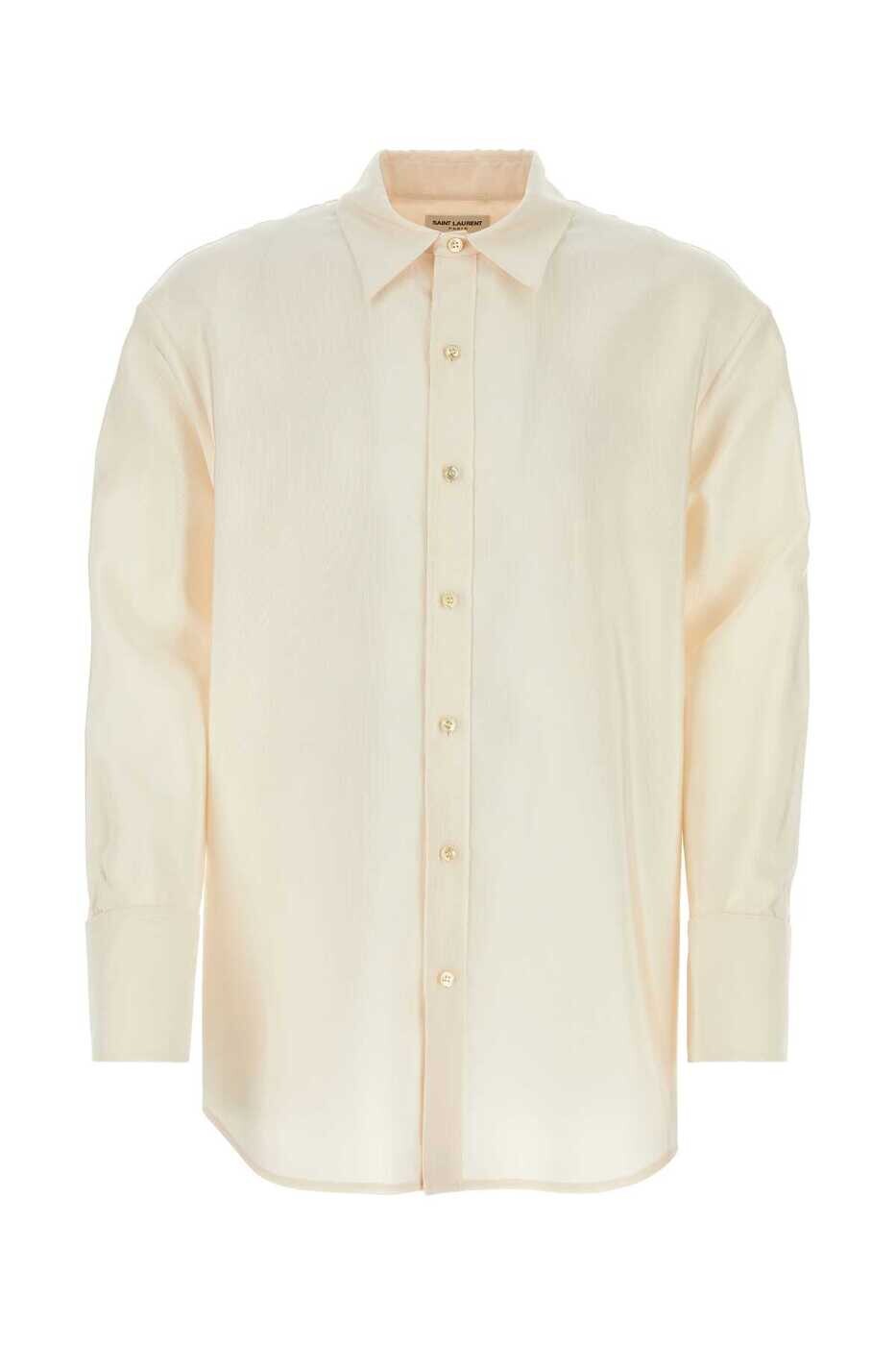 イヴ サンローラン SAINT LAURENT PARIS シャツ メンズ ホワイト Shirts 788143Y6D38 9601 White 関税 送料無料 2024SS gb｜BRANDSHOP「il Tesoro」