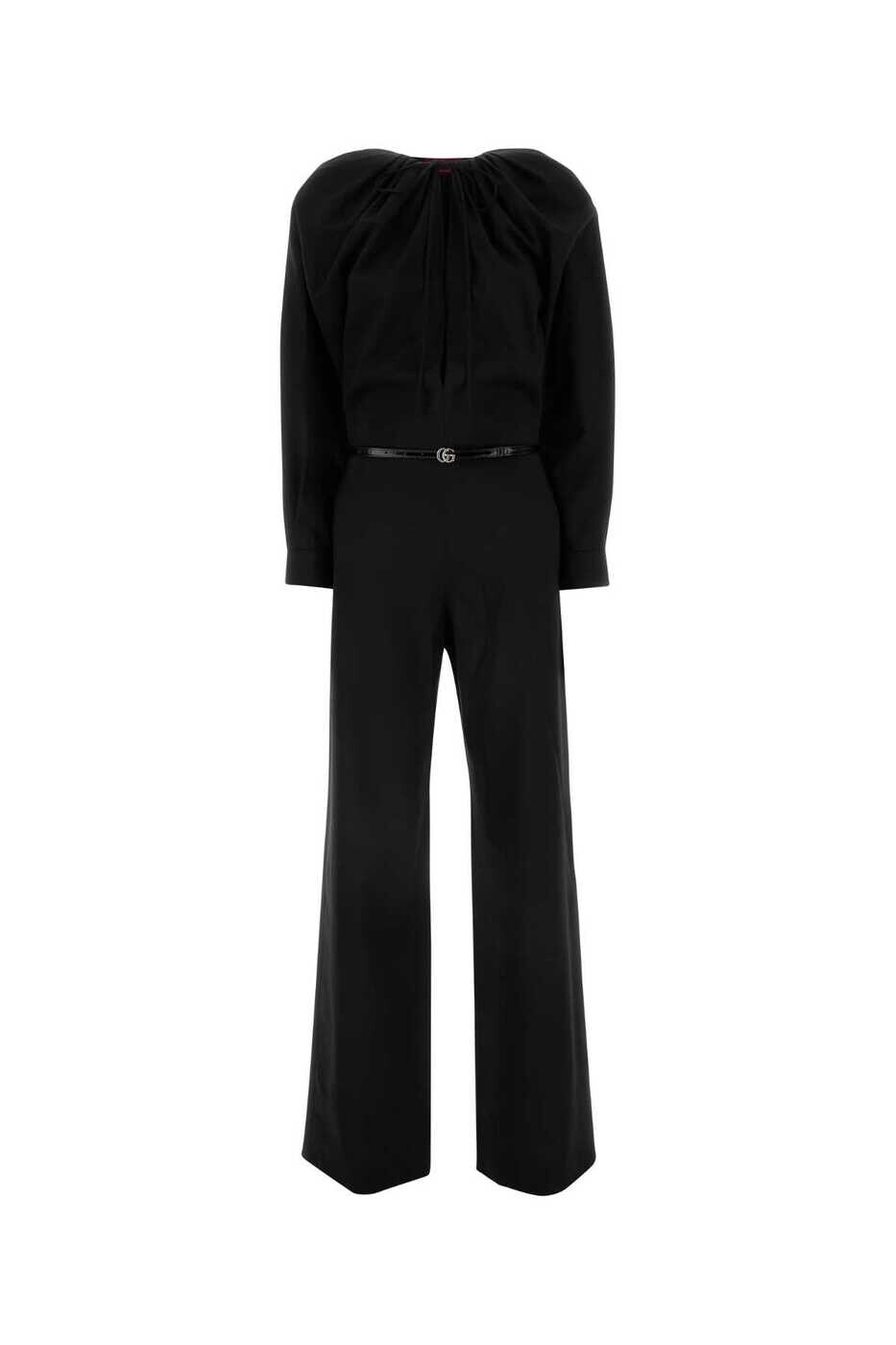 グッチ GUCCI セットアップ オールインワン レディース ブラック Jumpsuits 798508Z8BUZ 1000 Black 関税 送料無料 2024AW gb｜BRANDSHOP「il Tesoro」