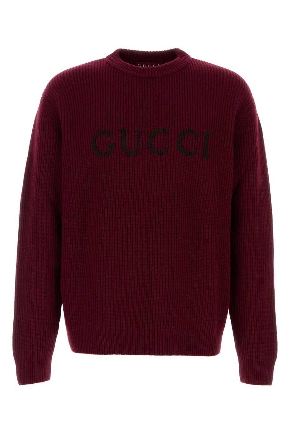 グッチ GUCCI セーター ニットウェア メンズ レッド Knitwear 833499XKEYJ 6005 Burgundy 関税 送料無料 2025AW gb｜BRANDSHOP「il Tesoro」