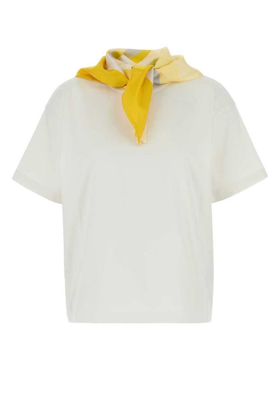ボッテガ ヴェネタ BOTTEGA VENETA ポロシャツ Tシャツ レディース ホワイト T-shirts and polo shirts 825353V5EO1 9011 White 関税 送料無料 2025SS gb｜BRANDSHOP「il Tesoro」