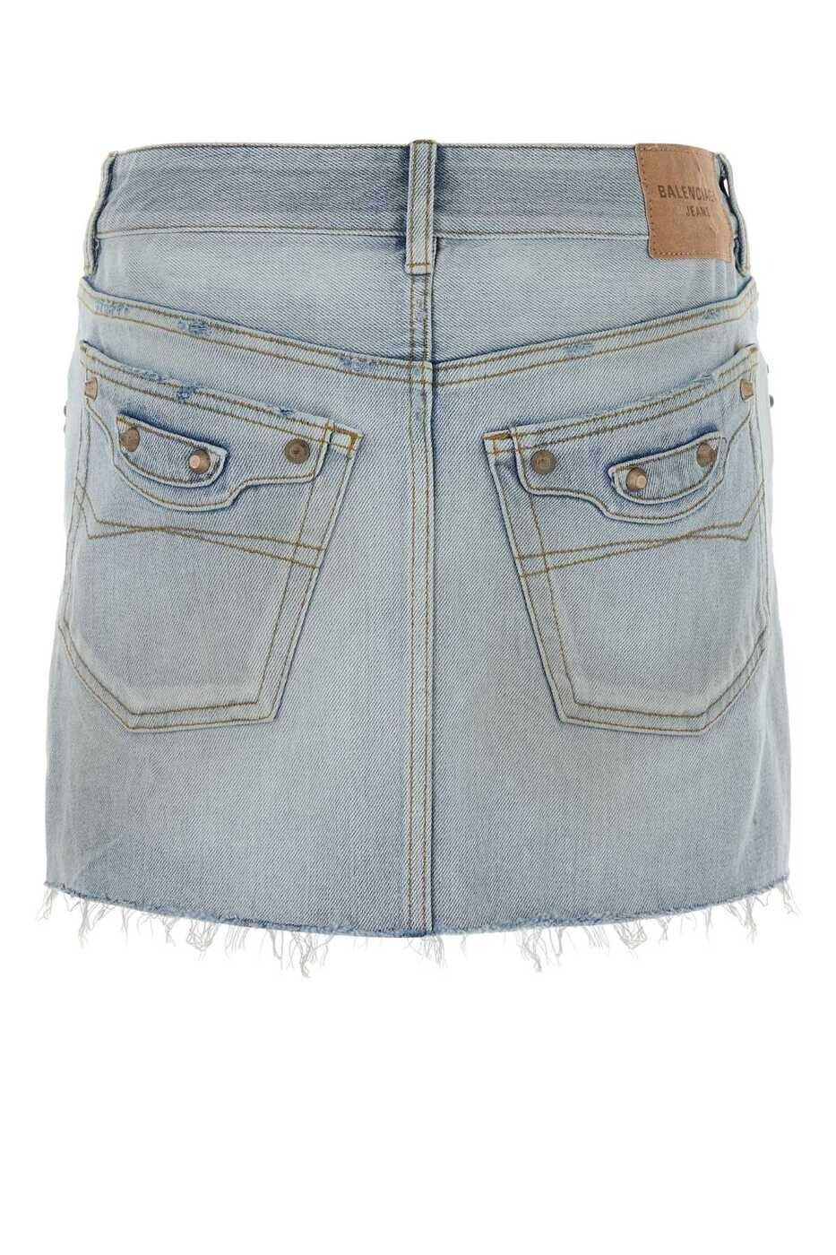 バレンシアガ BALENCIAGA スカート レディース ブルー Skirts 852324TTW74 4200 Light Blue 関税 送料無料 2025AW gb｜BRANDSHOP「il Tesoro」