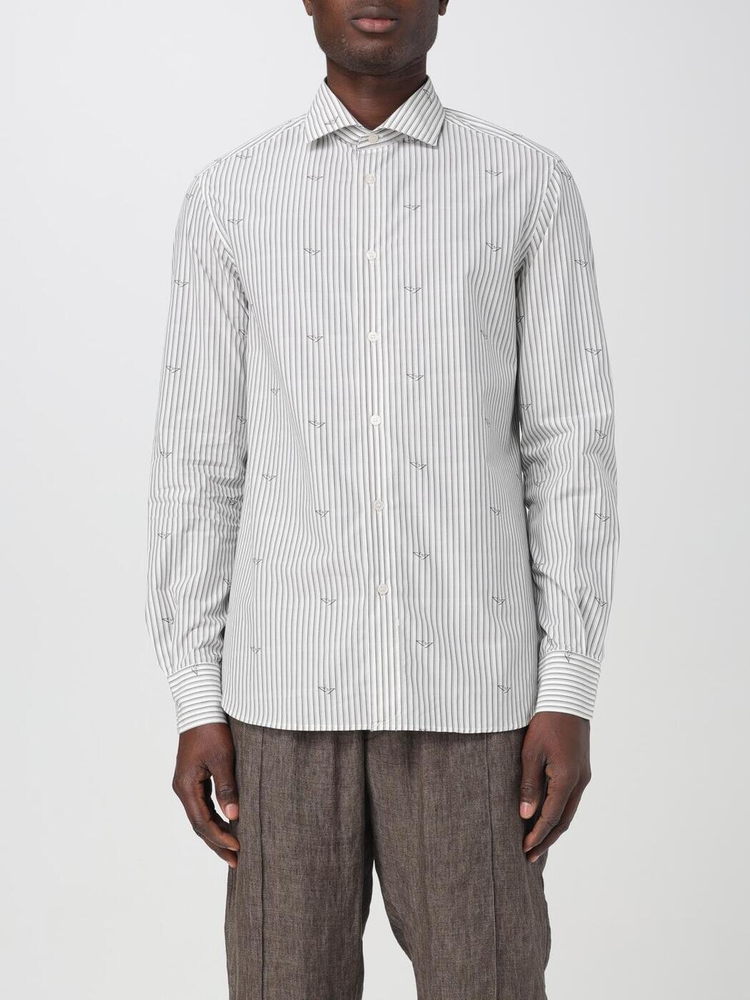 エンポリオ アルマーニ EMPORIO ARMANI シャツ メンズ グレー Shirts 3D1C861K3LZ 関税 送料無料 2024SS gi