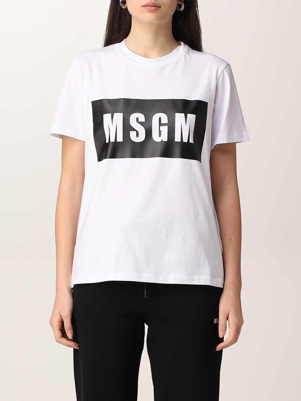 エムエスジーエム MSGM ポロシャツ Tシャツ レディース ホワイト T-shirts and polo shirts 2000MDM520200002 White 関税 送料無料 2026SS gi｜BRANDSHOP「il Tesoro」