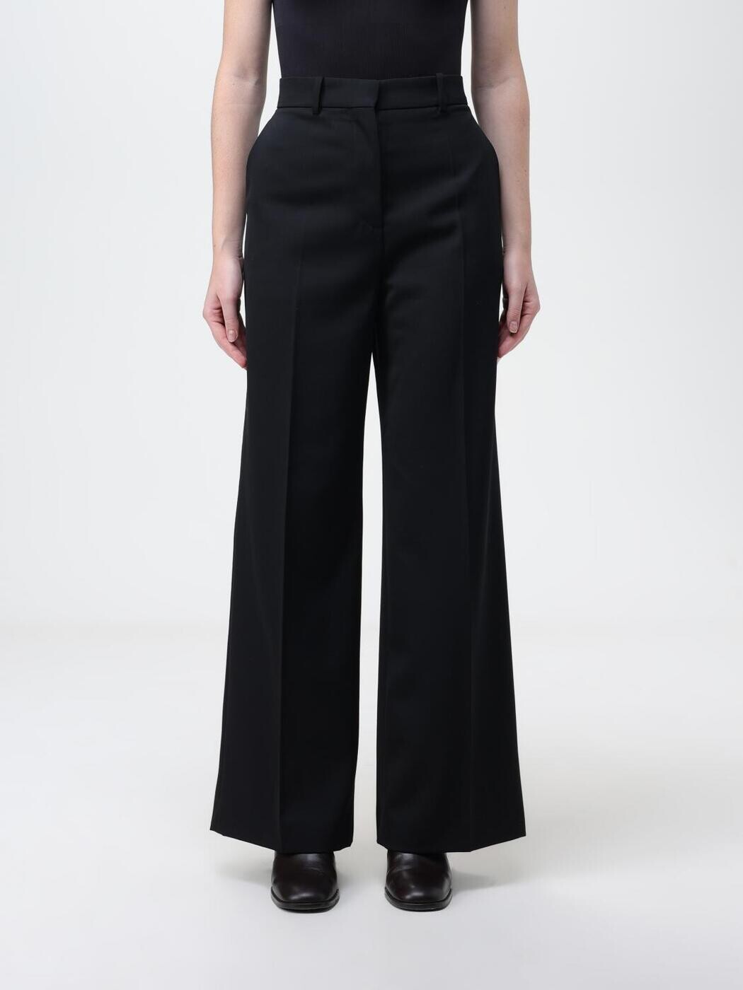 ランバン LANVIN ズボン ズボン下 レディース 黒いこと Trousers RWTR00105711A23 関税 貨物輸送無料 2025AW gi