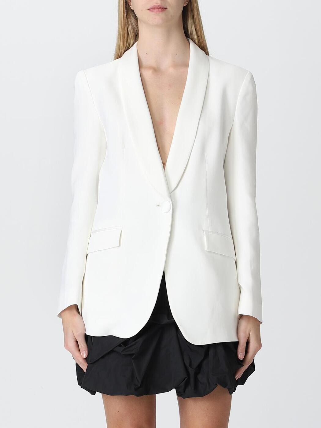 エン急性灰白髄炎 アルマーニ EMPORIO ARMANI 背広上衣 背広 上衣 レディース 白いこと Suit Jackets 0NG3DT02003 関税 貨物輸送無料 2026SS gi