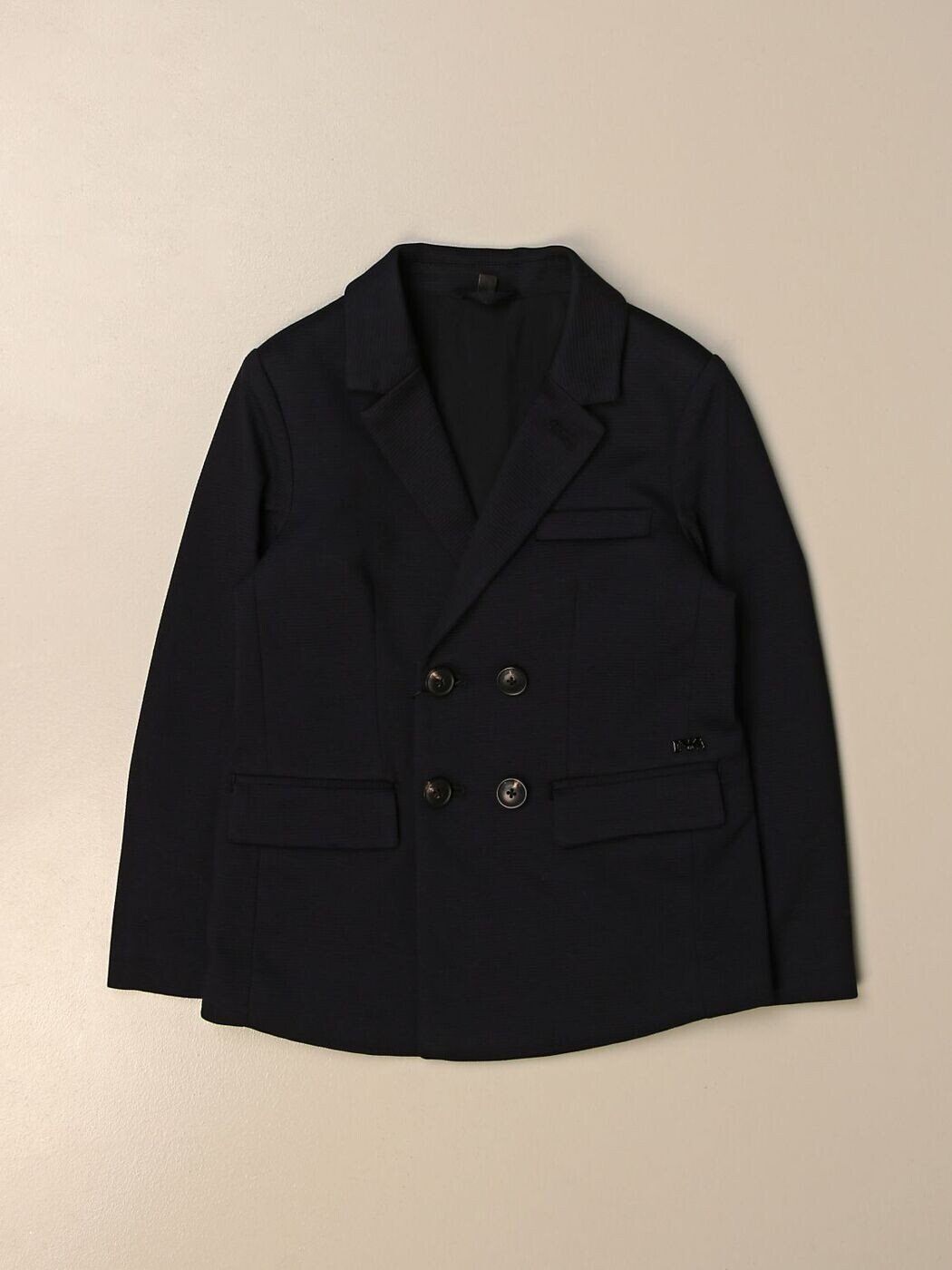 エンポリオ・アルマーニ EMPORIO ARMANI バイカージャケット 上衣 ガールズ 青碧 Biker jackets 3K4GQ9 4JJFZ 関税 貨物輸送無料 2025AW gi