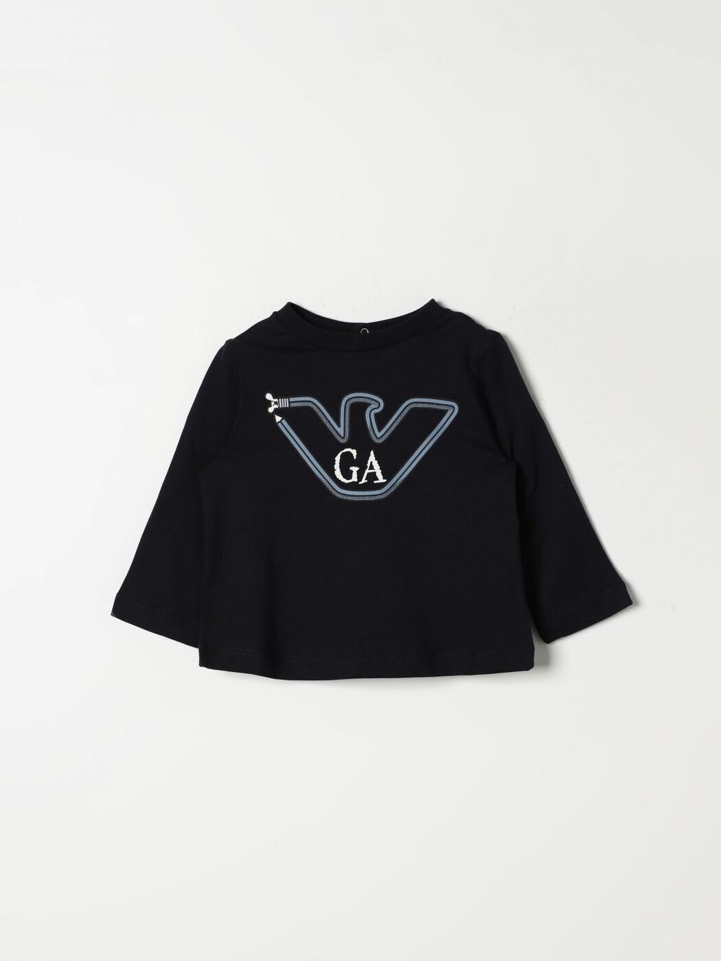 エンポリオ アルマーニ EMPORIO ARMANI Tシャツ トップス ベビーユニセックス ブルー T-shirt 6DHTJR3J51Z Blue 関税 送料無料 2024AW gi|BRANDSHOP「il Tesoro」