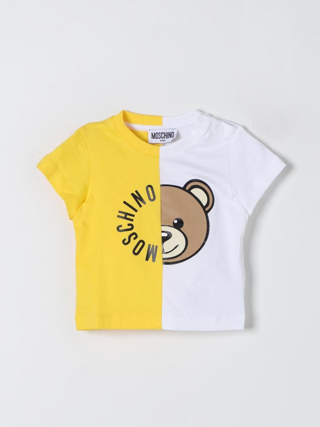 モスキーノ MOSCHINO Tシャツ トップス ベビーユニセックス イエロー T-shirt MUM03RLAA02 Yellow 関税 送料無料 2024SS gi｜BRANDSHOP「il Tesoro」