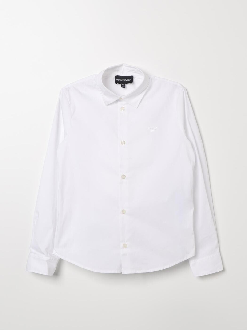 エンポリオ・アルマーニ EMPORIO ARMANI プルオーバー ボーイズ 白いこと Casual shirts 8N4CJ01N06Z 関税 貨物輸送無料 2026SS gi