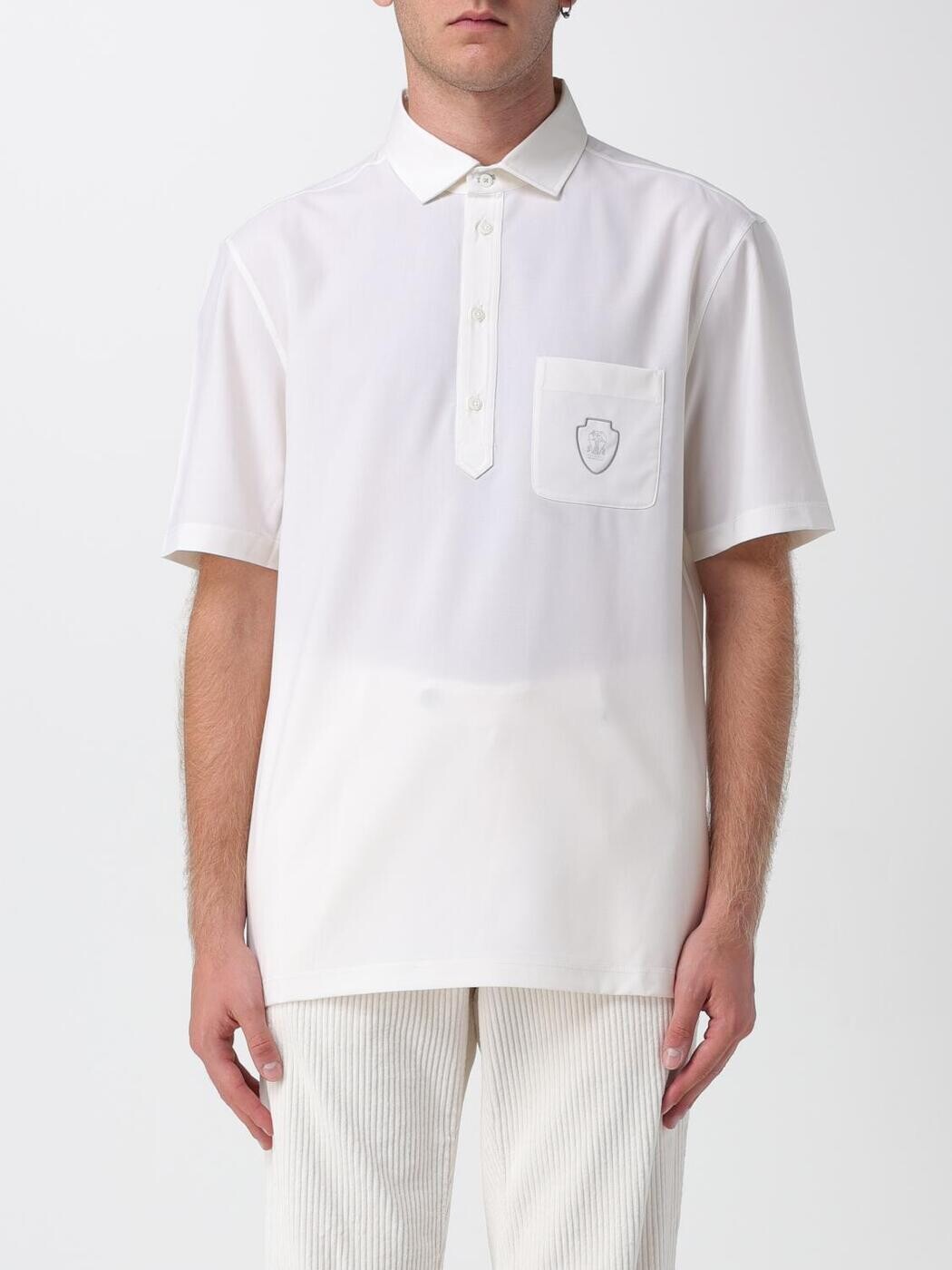 ブルネロ クチネリ BRUNELLO CUCINELLI ポロシャツ メンズ ホワイト Polo shirts MM6961301F White 関税 送料無料 2026SS gi|BRANDSHOP「il Tesoro」