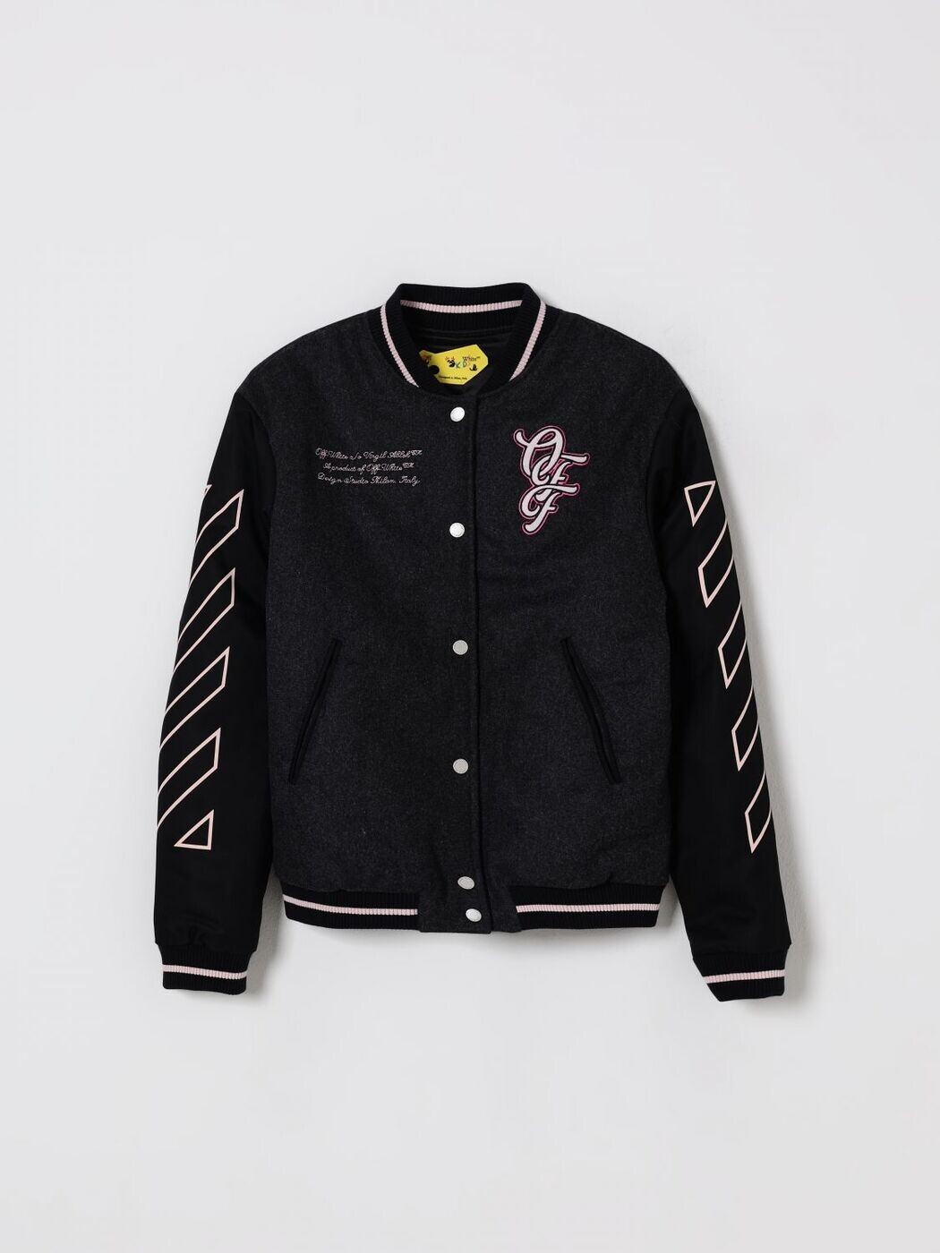 オフ 白いこと OFF-WHITE ボンバージャケット 上衣 ボーイズ 薄墨色 Bomber jackets OGEH001F25FAB001 関税 貨物輸送無料 2025AW gi