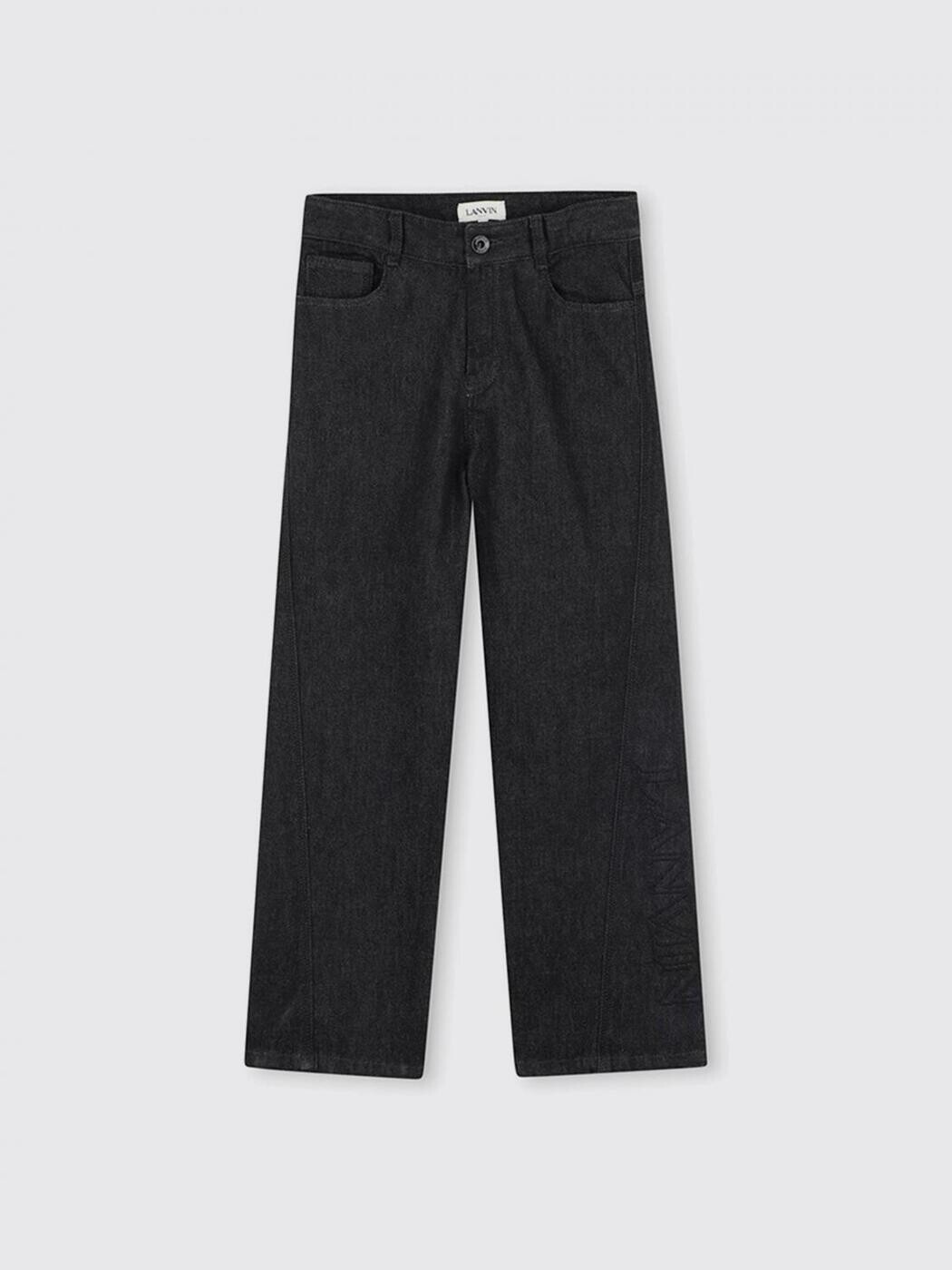 ランバン LANVIN レギュラーフィットジーンズ ジーンズ ボーイズ 黒いこと Regular fit jeans N30320 関税 貨物輸送無料 2025AW gi