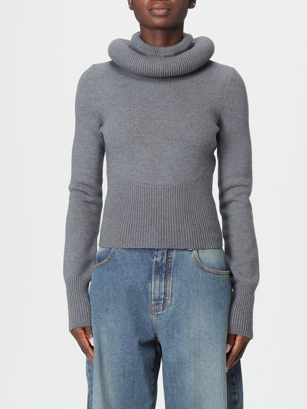 アライア ALAIA セーター ニットウェア レディース グレー Knitwear AA9G0071K133B Grey 関税 送料無料 2025AW gi｜BRANDSHOP「il Tesoro」