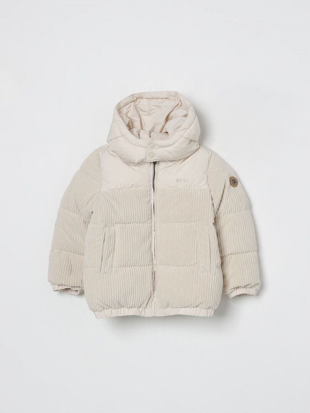 ヒューゴ 主任者 HUGO BOSS ボンバージャケット 上衣 ボーイズ ベージュ Bomber jackets J52393 関税 貨物輸送無料 2025AW gi