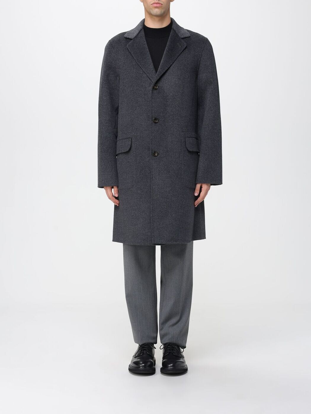 アスペジ ASPESI トレンチ 厚地の外套 メンズ 黒いこと Coats and Trench AC43P517 関税 貨物輸送無料 2025AW gi メンズファッション-コート・ジャケット