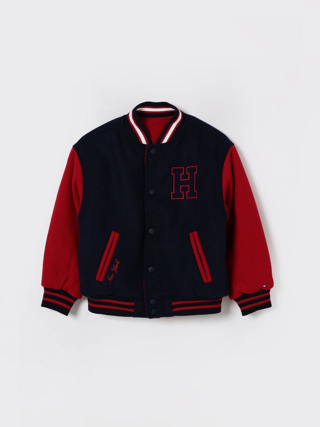 トミー ヒルフィガー TOMMY HILFIGER ボンバージャケット 上衣 ボーイズ 青碧 Bomber jackets KB0KB09991 関税 貨物輸送無料 2025AW gi