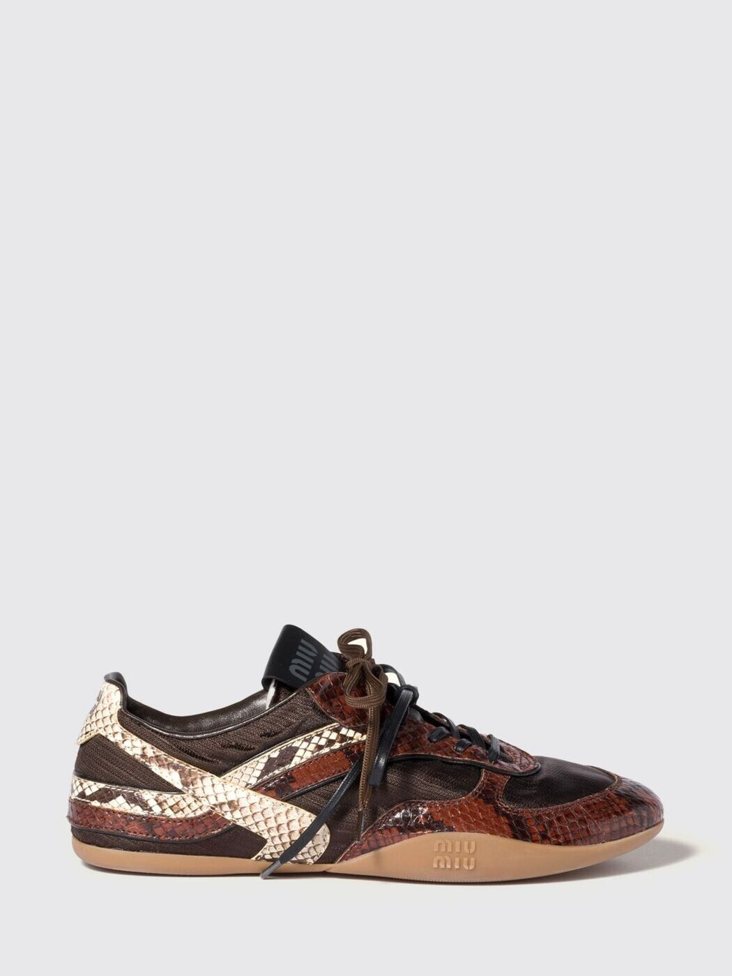 ミュウ ミュウ MIU MIU スニーカー レディース ブラウン Sneakers 5E428EFB0053ZL4 Brown 関税 送料無料 2025AW gi｜BRANDSHOP「il Tesoro」