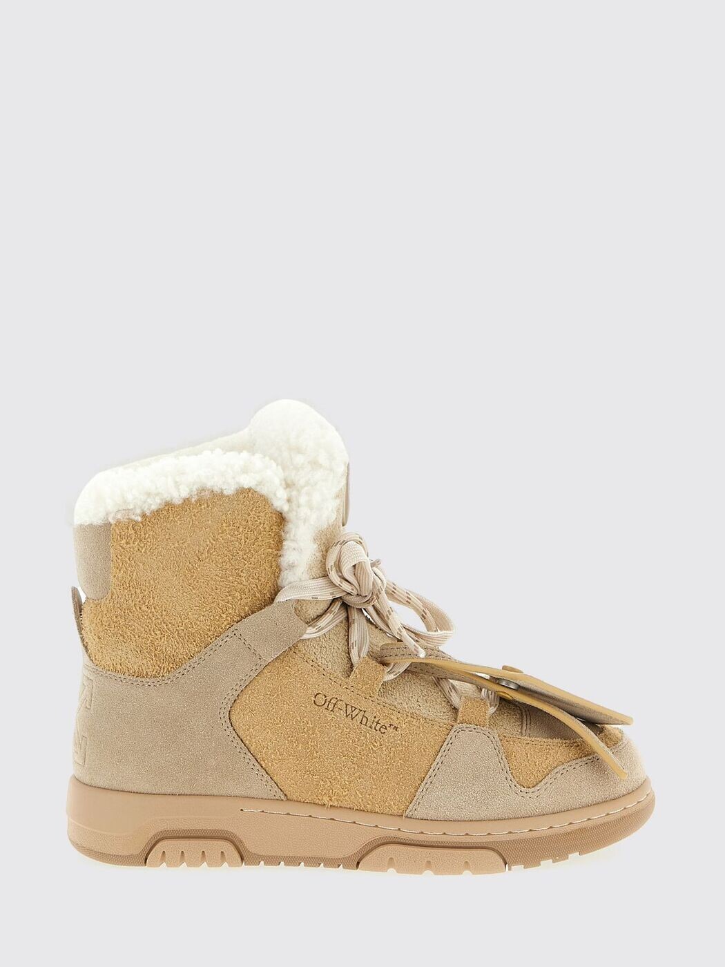 象牙色 OFF WHITE ブーツ レディース ベージュ Boots OWIY001F25LEA001 関税 貨物輸送無料 2025AW gi