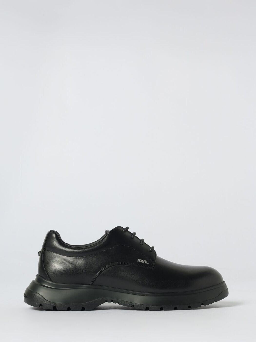 長い巻き毛 ラガーフェルド KARL LAGERFELD レースアップシューズ 御召しものシューズ メンズ 黒いこと Lace-up Shoes KL10625 関税 貨物輸送無料 2025AW gi