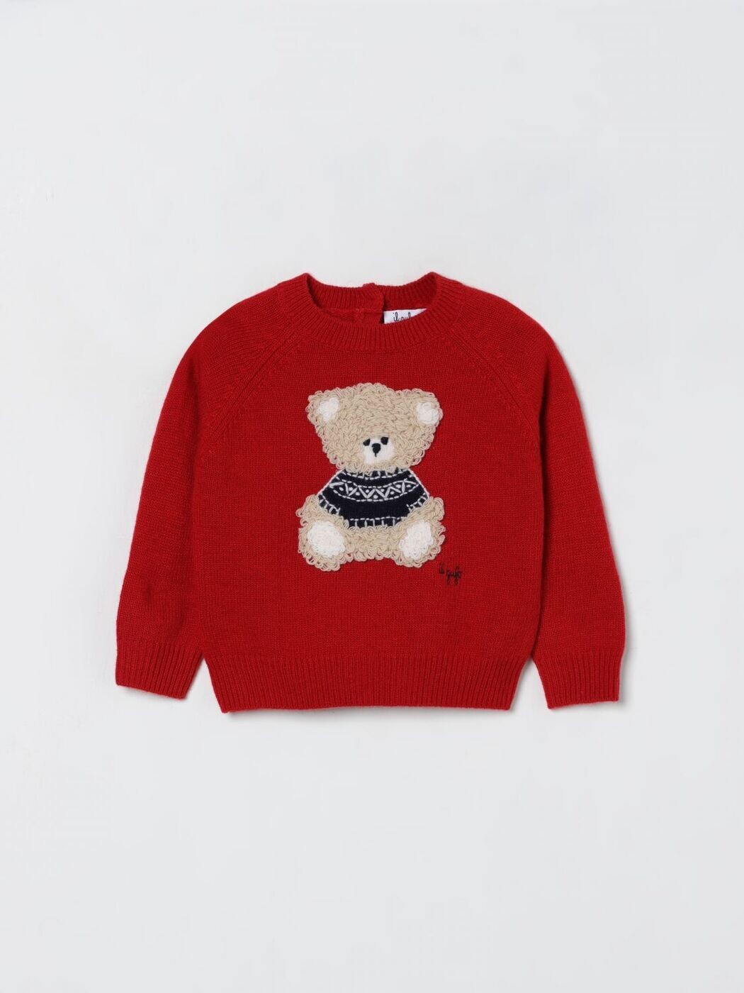 イルグッフォ IL GUFO クルーネックジャンパー 編み物御召しもの ボーイズ 赤いこと Crew neck jumpers GMA0024EM220 関税 貨物輸送無料 2025AW gi