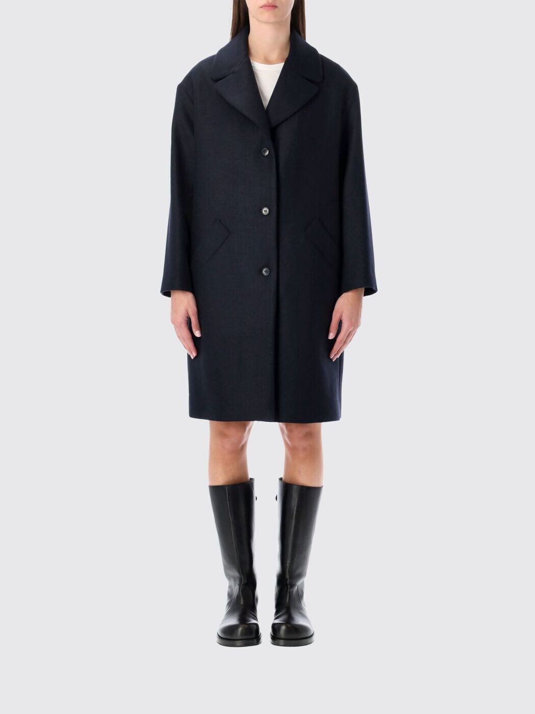アーペーセー A.P.C トレンチコート 厚地の外套 レディース 青色 Coats and trench coats F01510WVBEB 関税 貨物輸送無料 2025AW gi コート・ジャケット-レディースファッション